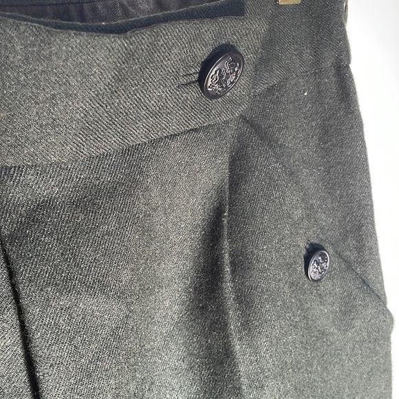 Banana Republic military green wool mini skirt - Picture 2 of 5